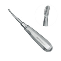 Winged Elevator Serrated Curved Tip 5mm 6" Standard Handle