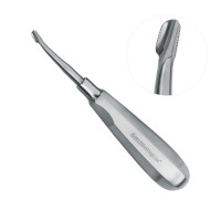 Winged Elevator Serrated Curved Tip 6mm 6" Standard Handle