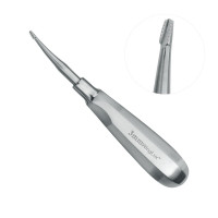 Winged Elevator Serrated Curved Tip 3mm 6" Standard Handle