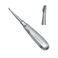 Winged Elevator Serrated Curved Tip 4mm 6" Standard Handle