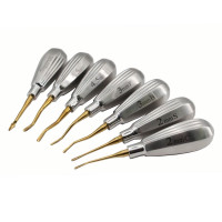 Luxating Elevator Set of 7 having Stubby Handle with Micro Serrated Tip