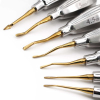 Luxating Elevator Set of 7 having Stubby Handle with Micro Serrated Tip