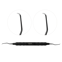 Feline Gracey Curette 0 Gun Metal Double Ended