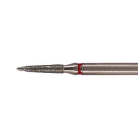 Dental Bur Flame Shaped Diamond #8861 Fine Grit 19mm (Standard Length)