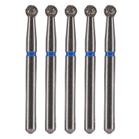 Dental Bur Diamond Round 6 - Med Grit - 19mm FG (Standard Length) - Pack of 5