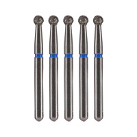 Dental Bur Diamond Round 8 - Med Grit - 19mm FG (Standard Length) - Pack of 5