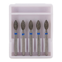 Dental Bur Diamond Football - Medium Grit 19mm FG (Standard Length) - Pack of 5