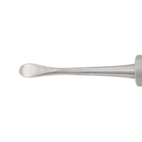 Single-Ended Bone Curette/Periosteal #21F New Stubby Handle