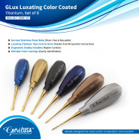 GLux Luxating Color Coated Titanium, Set of 6