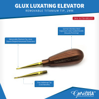 GLux Luxating Elevator Removable Titanium Tip - Color Coated