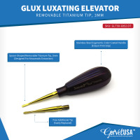 GLux Luxating Elevator Removable Titanium Tip - Color Coated