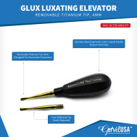 GLux Luxating Elevator Removable Titanium Tip - Color Coated