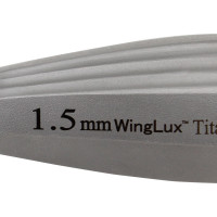 Luxating Winged WingLux Color Coated Titanium, 1.5mm Silver