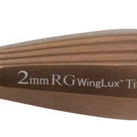 Luxating Winged WingLux Color Coated Titanium, 2mm Rose Gold