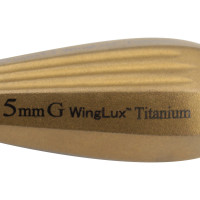 Luxating Winged WingLux Color Coated Titanium, 5mm Gold