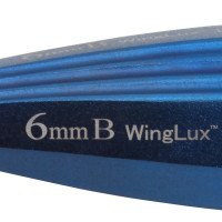 Luxating Winged WingLux Color Coated Titanium, 6mm Blue