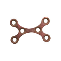 Double Y Non Locking Mini Plates Long 22mm Length 1.0mm Thickness 6 Holes 2.0mm Screws - Rose Gold