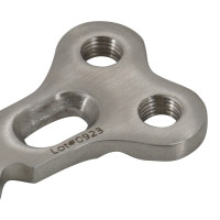 GV Bone Plate 48mm Length 22mm Width 3mm Thickness 6 Round Holes