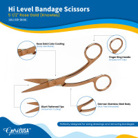 Hi Level Bandage Scissors 5 1/2" Multi Color