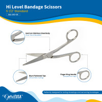 Hi Level Bandage Scissors (Knowles)