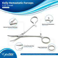 Kelly Hemostatic Forceps