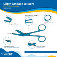 Lister Bandage Scissors 4 1/2" Color Coated