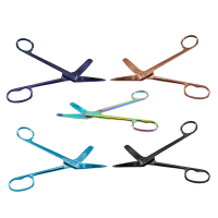 Lister Bandage Scissors 8 inch with One Large Ring Color Coated