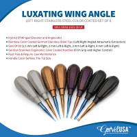 Luxating Wing Angle Left Right Stainless Steel Color Coated