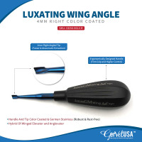 Luxating Wing Angle Left Right Stainless Steel Color Coated