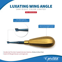 Luxating WingAngle Left Right Stainless Steel Color Coated