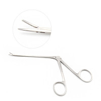 Micro Alligator Ear Forceps Serrated Shaft