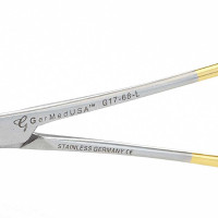 Olsen Hegar Needle Holder Scissors Combination - Tungsten Carbide Inserts Jaws, Left Handed