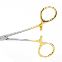 Olsen Hegar Needle Holder Scissors Combination - Tungsten Carbide Inserts Jaws, Left Handed