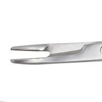 Olsen Hegar Needle Holder Scissors Combination Serrated - Tungsten Carbide, Curved Tips