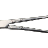Olsen Hegar Needle Holder Scissors Combination Serrated - Tungsten Carbide, Curved Tips