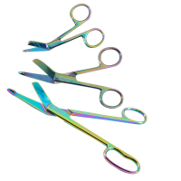 Lister Bandage Scissors Rainbow Color Coated