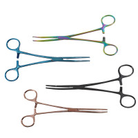 Rochester Carmalt Forceps Curved 8" Color Coated