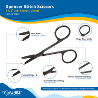 Spencer Stitch Scissors 3 1/2" Color Coated