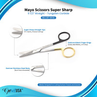 Super Sharp Mayo Scissors Straight - Tungsten Carbide