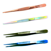 Thumb Forceps 5 1/2" Color Coated, Serrated