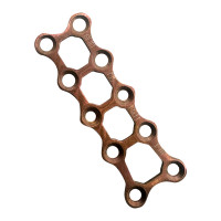 Trapezoid Non Locking Mini Plates 2.0mm Screws - Rose Gold