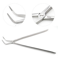 Equine Dental Root Fragment Forceps - Delicate 90°