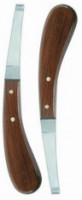Hoof Knife - Polished Wooden Grip