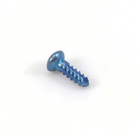 Cortex Bone Screw 1.5mm Length 12mm Self-Tapping Hex Head Titanium