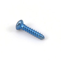 Cortex Bone Screw 1.5mm Length 16mm Self-Tapping Hex Head Titanium