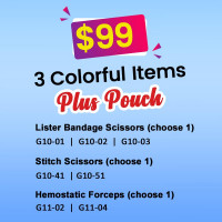 Special Promotion 3 Colorful Items Plus Pouch