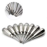 Winged Elevator Serrated Short Handle Curved Set of 8