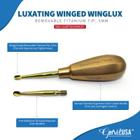 WingLux Luxating Winged Elevator Removable Titanium Tip - Color Coated