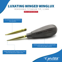 WingLux Luxating Winged Elevator Removable Titanium Tip - Color Coated