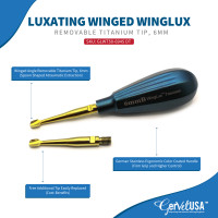 WingLux Luxating Winged Elevator Removable Titanium Tip - Color Coated